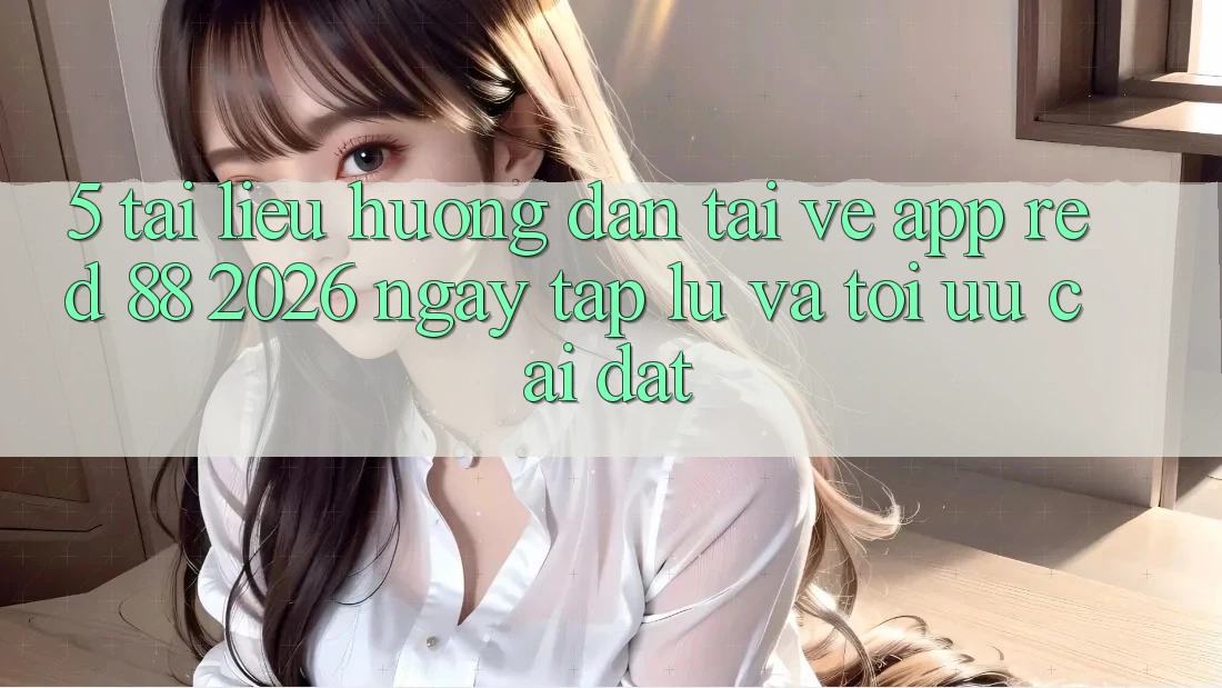 5. Tài liệu hướng dẫn Tải về App red 88 2026 Ngay tắp lự Và Tối Ưu Cài Đặt