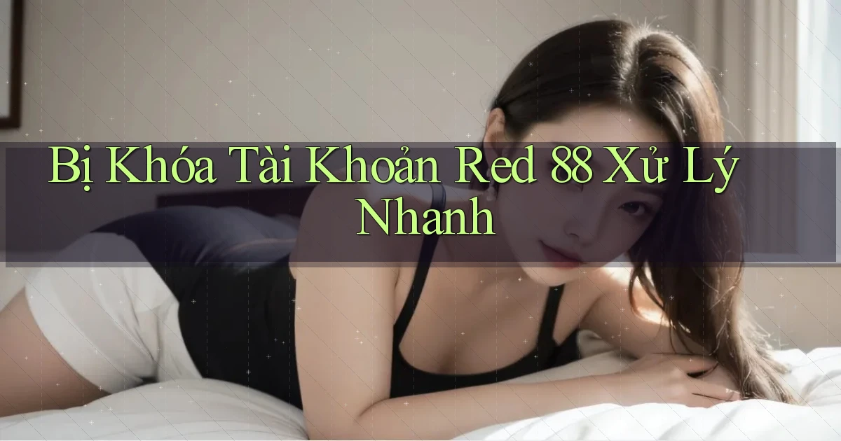 bị khóa tài khoản red 88 xử lý nhanh