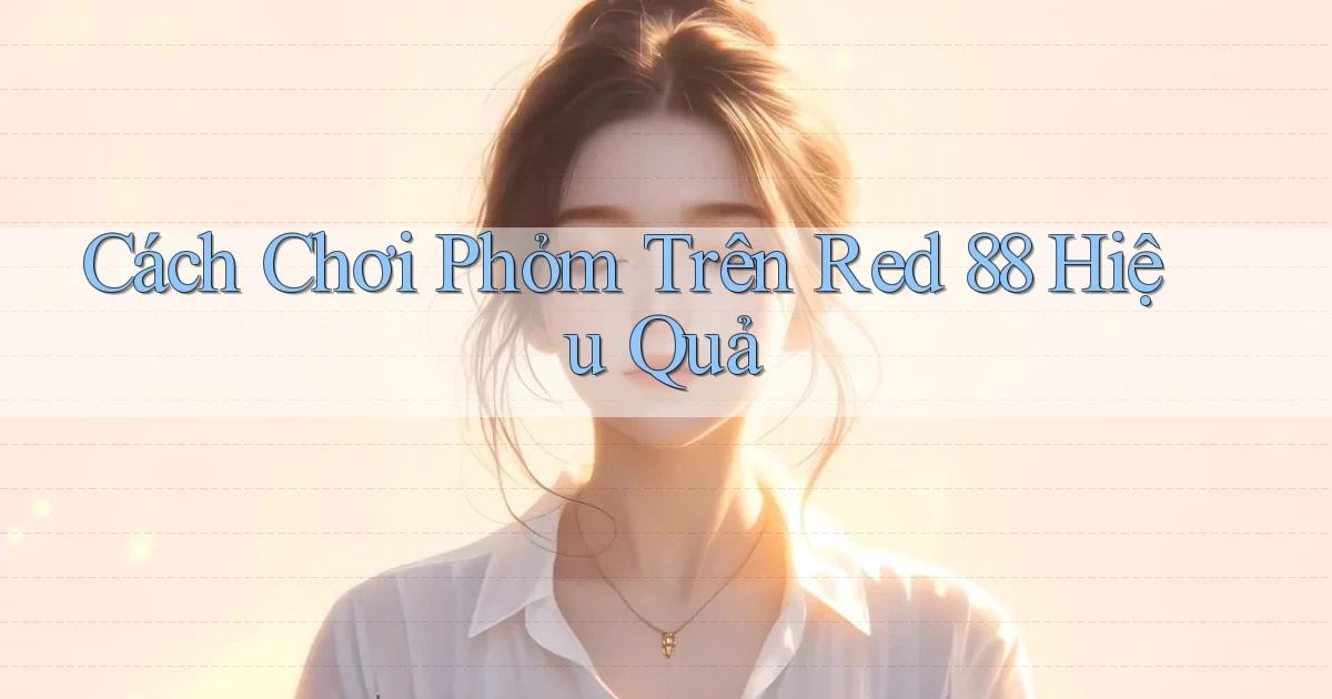 cách chơi phỏm trên red 88 hiệu quả