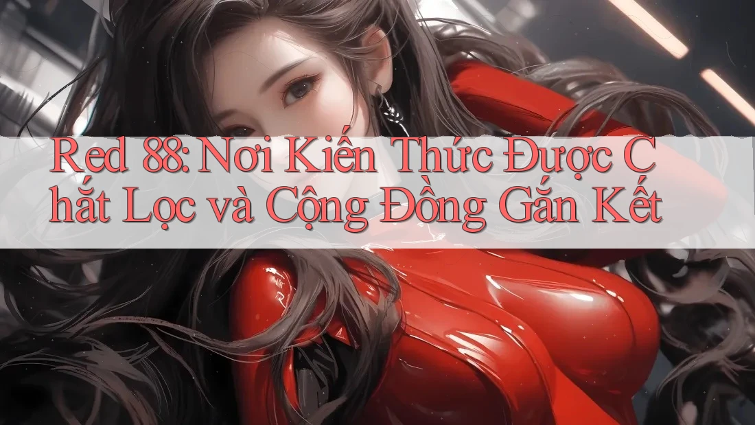 Red 88: Nơi Kiến Thức Được Chắt Lọc và Cộng Đồng Gắn Kết