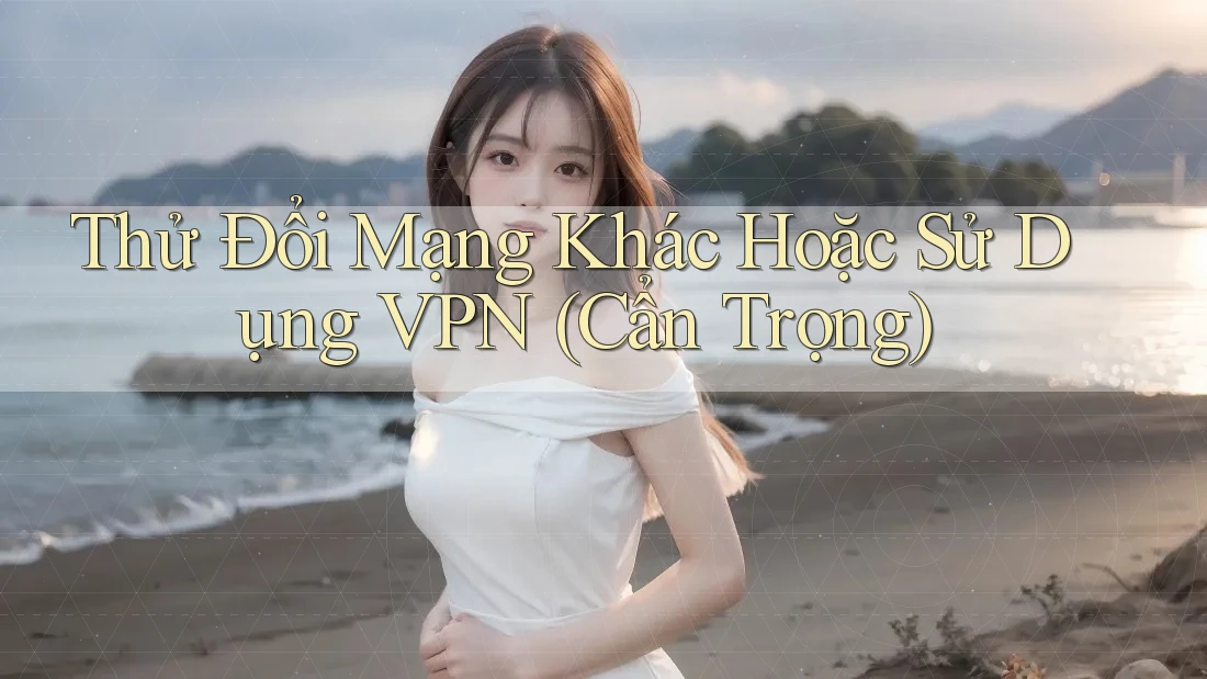 Thử Đổi Mạng Khác Hoặc Sử Dụng VPN (Cẩn Trọng)
