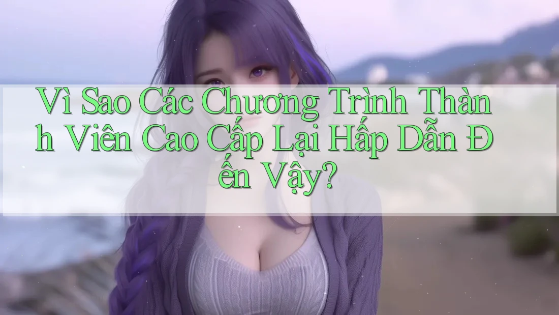 Vì Sao Các Chương Trình Thành Viên Cao Cấp Lại Hấp Dẫn Đến Vậy?